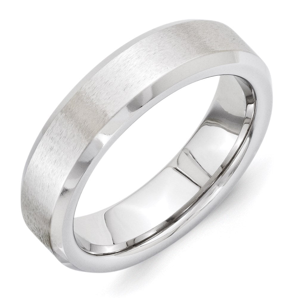 Vitalium Grain Center Finish 6mm Beveled Edge Band