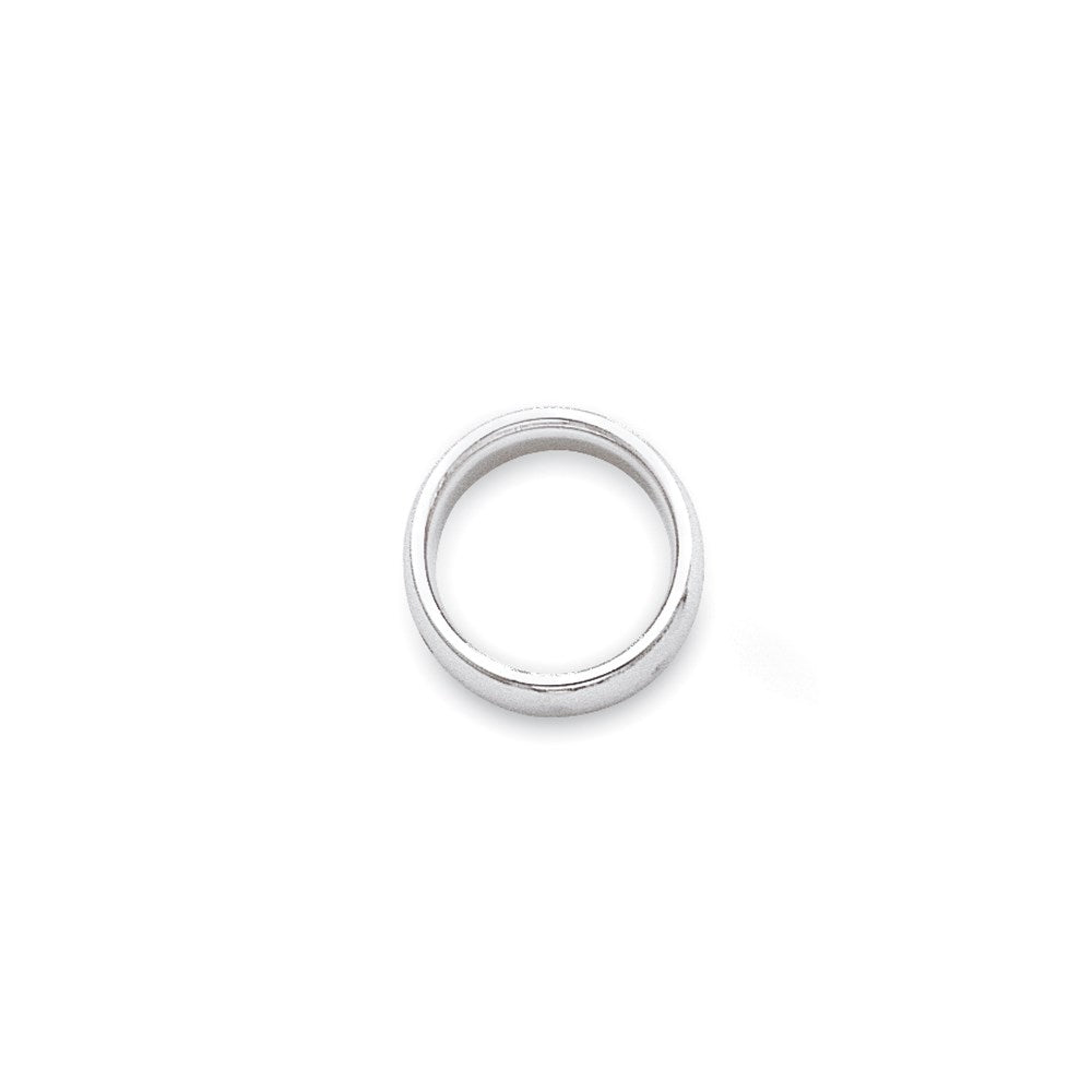 14k White Gold 3mm Standard Weight Comfort Fit Wedding Band Size 4.5
