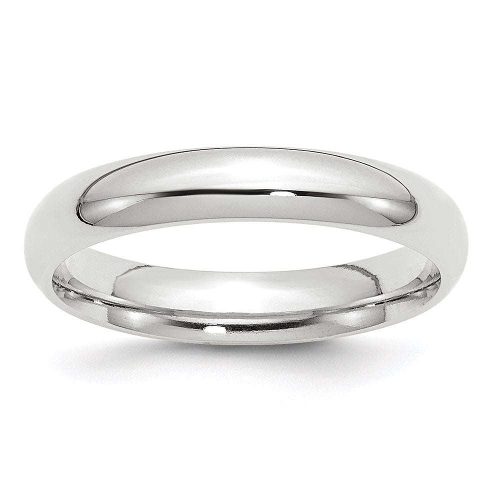 10k White Gold 4mm Standard Weight Comfort Fit Wedding Band Size 13
