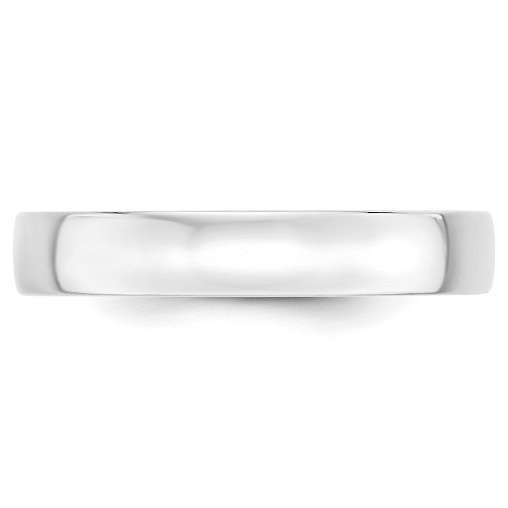 14k White Gold 4mm Lightweight Comfort Fit Wedding Band Size 14