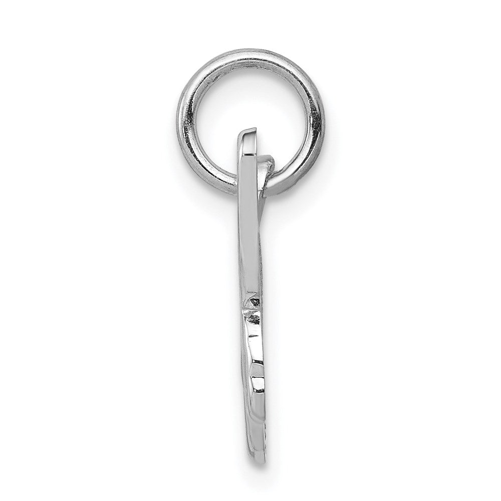 14k White Gold Butterfly Charm