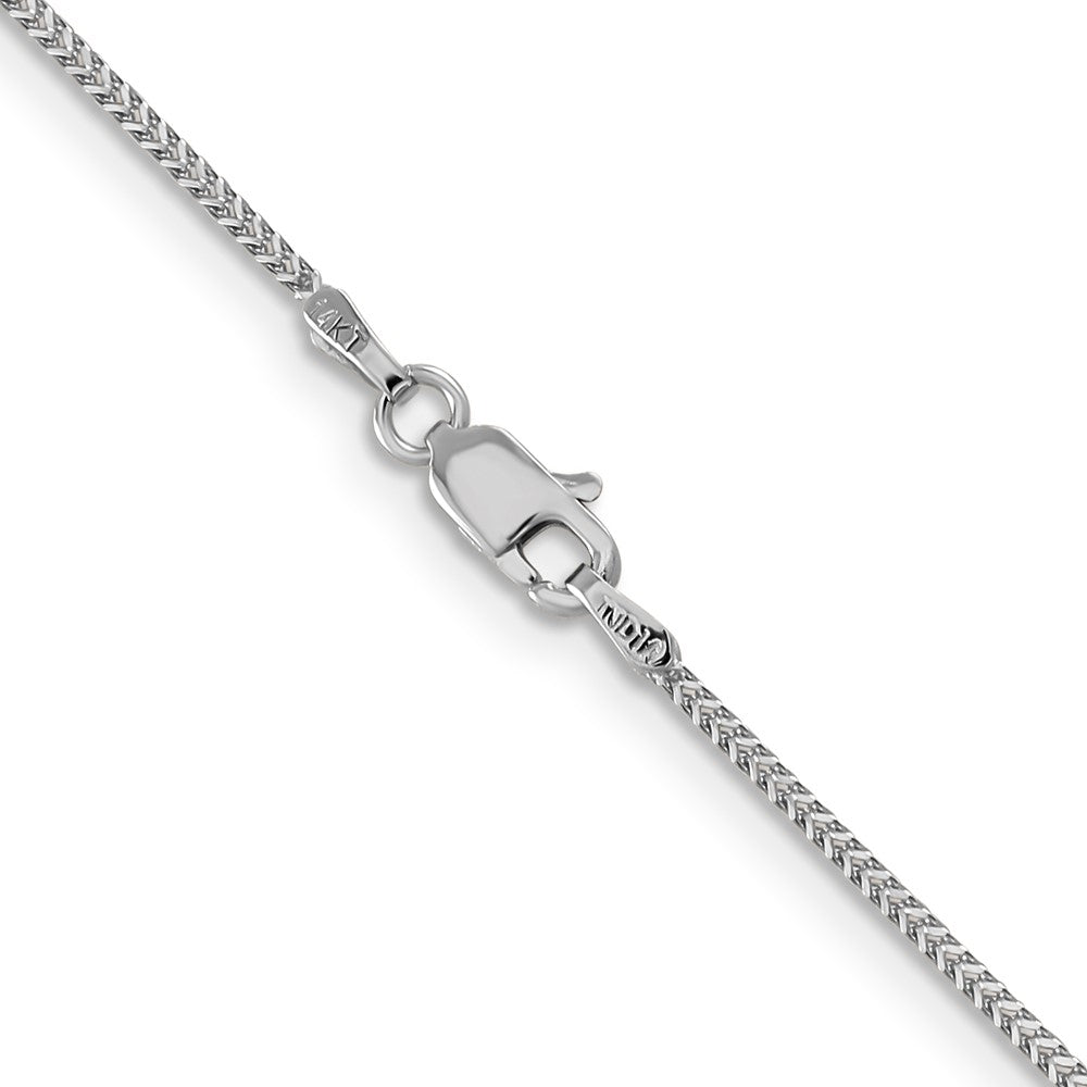14K White Gold 18 inch .9mm Franco with Lobster Clasp Chain