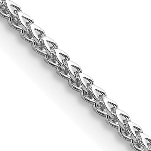 14K White Gold 16 Inch 1Mm Franco With Lobster Clasp Chain