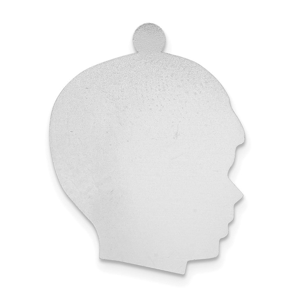 Sterling Silver Boys Head w/Eyelet Stamping