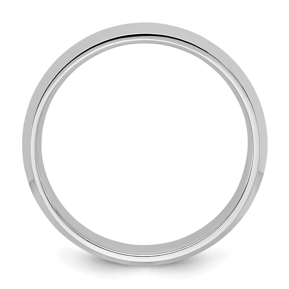 14k White Gold 4mm Knife Edge Comfort Fit Wedding Band Size 4
