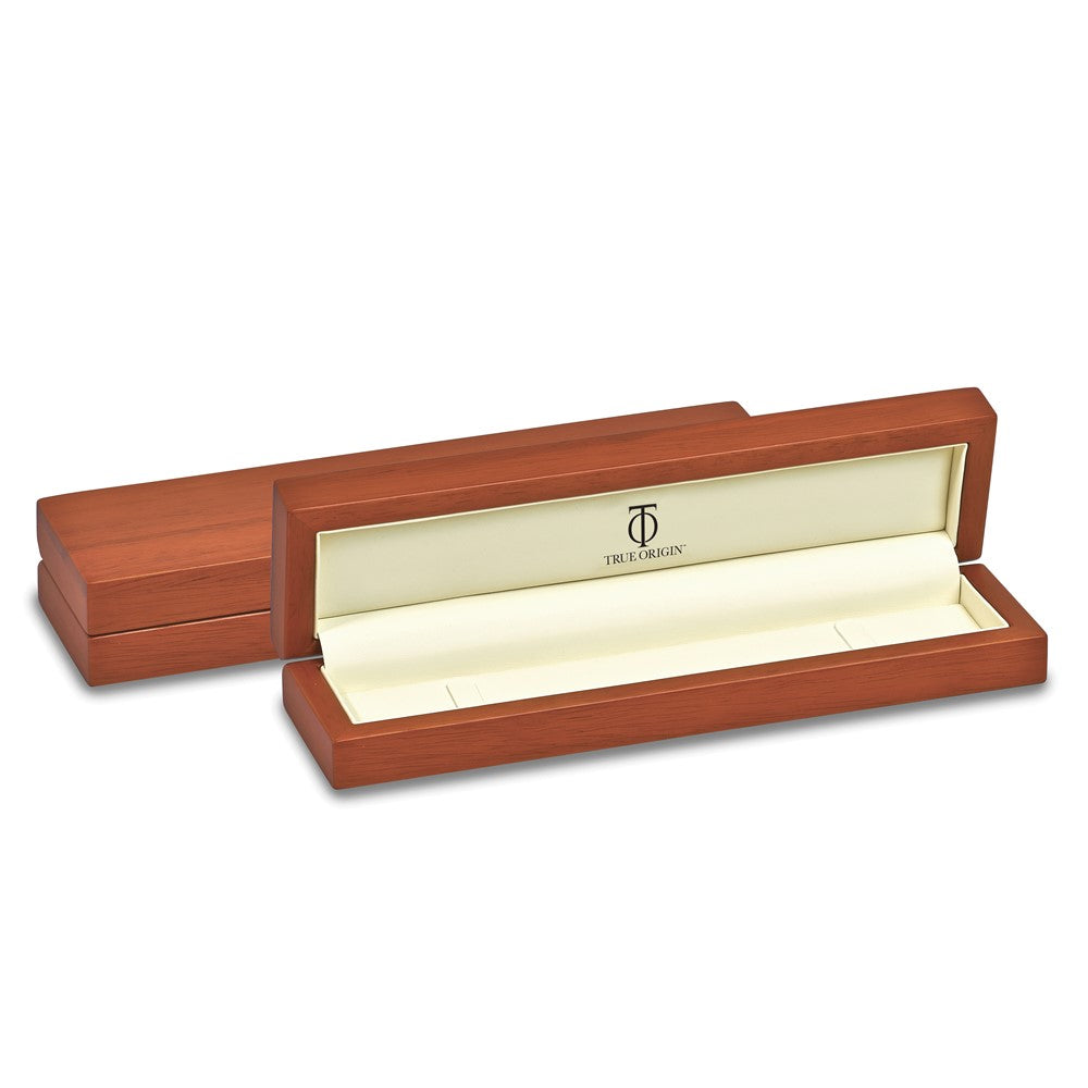 True Origin 14K White Gold 1/2 carat Lab Grown Diamond VS/SI D E F 9 Station 9 Inch Anklet