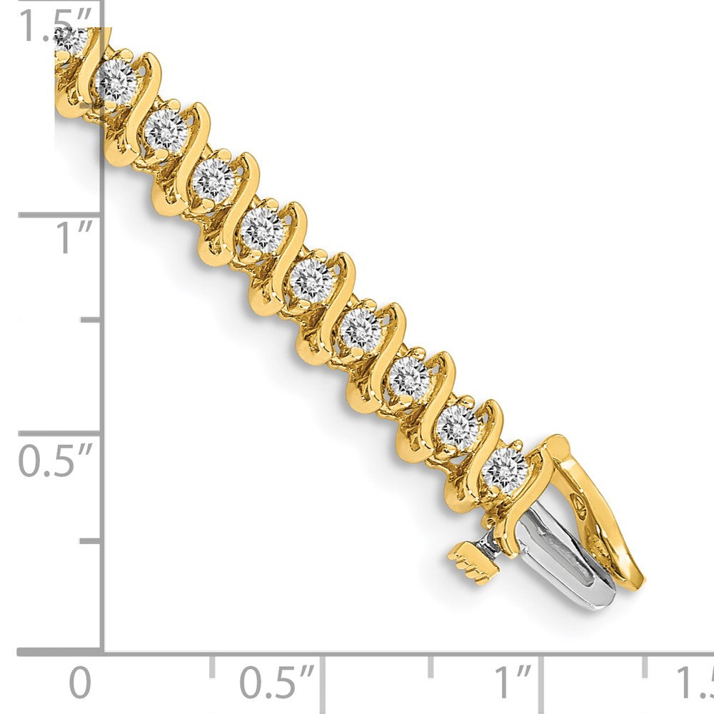 14K Lab Grown Diamond Vs/Si Fgh Tennis Bracelet