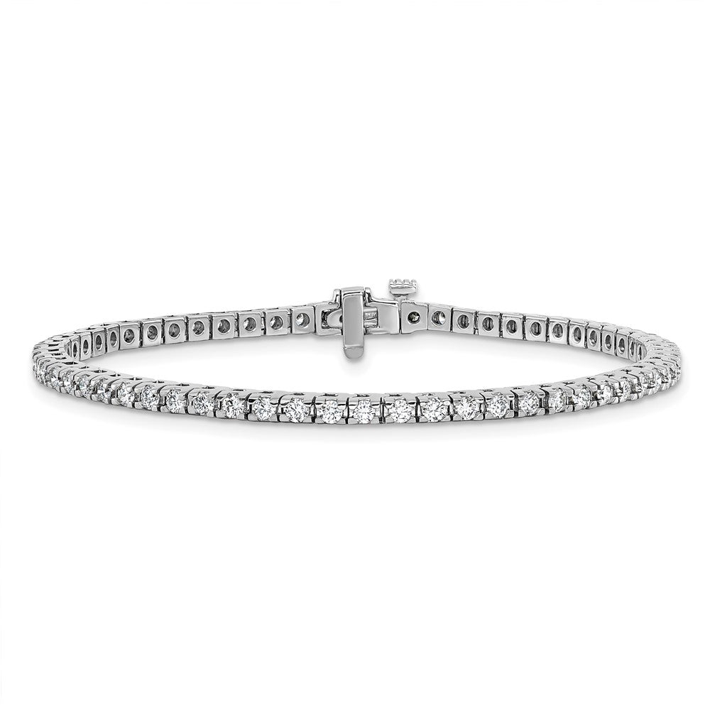 14K White Gold Lab Grown Diamond VS/SI FGH Tennis Bracelet