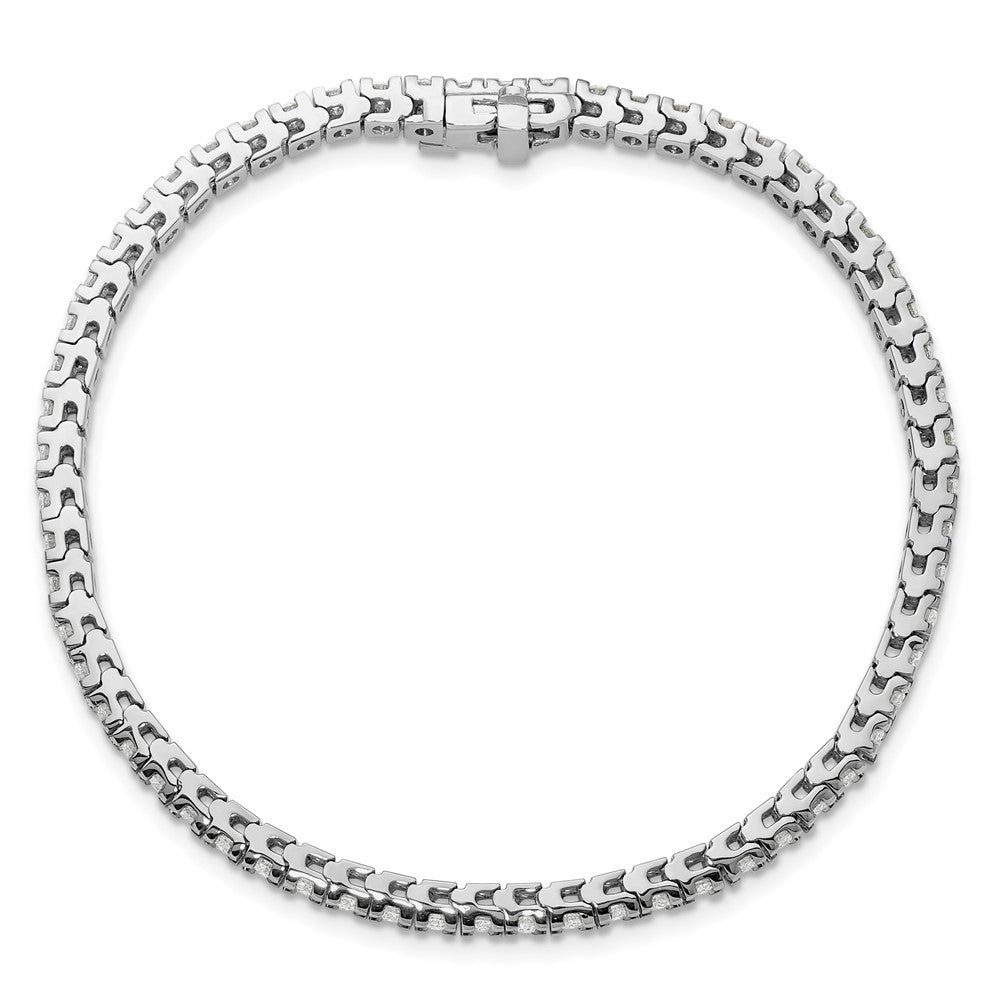 14K White Gold Lab Grown Diamond VS/SI FGH Tennis Bracelet