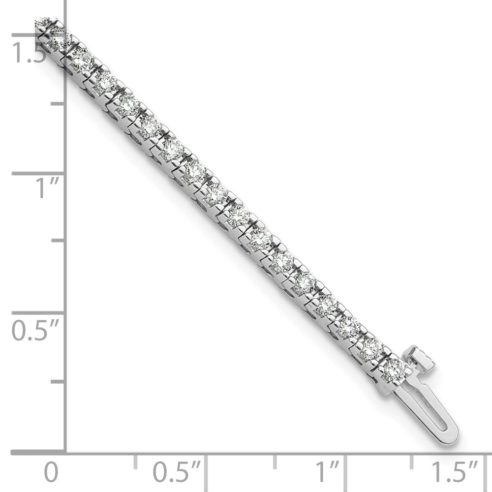14K White Gold Lab Grown Diamond VS/SI FGH Tennis Bracelet
