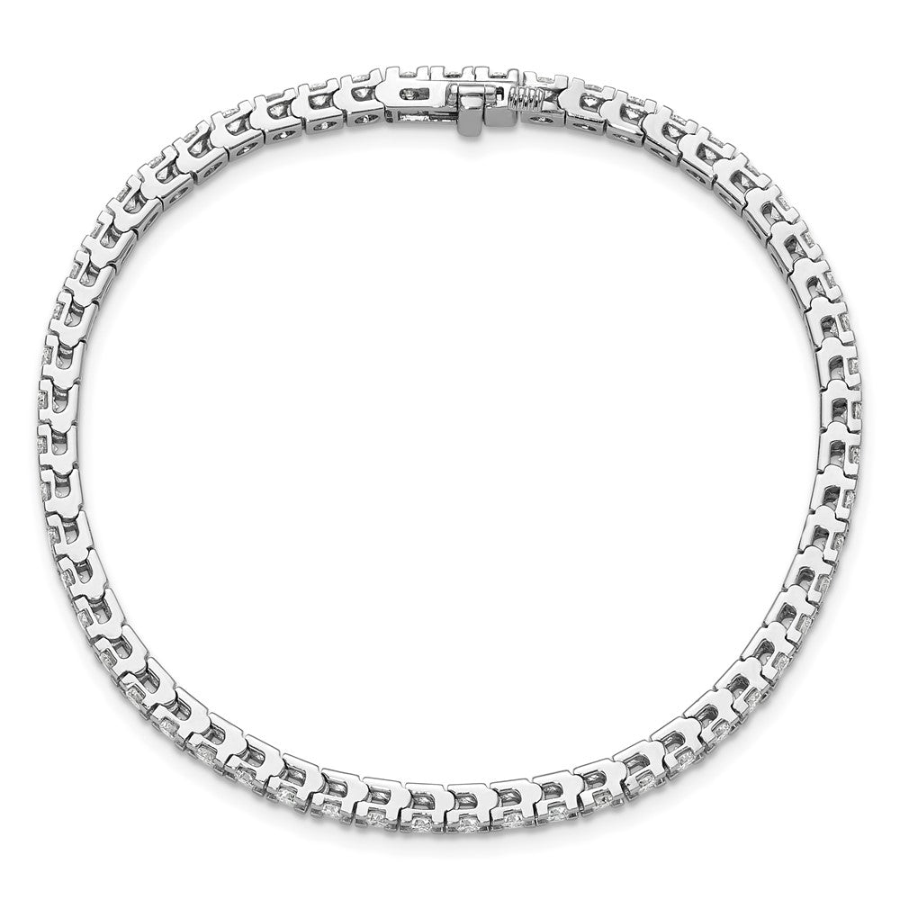 14K White Gold Lab Grown Diamond VS/SI FGH Tennis Bracelet