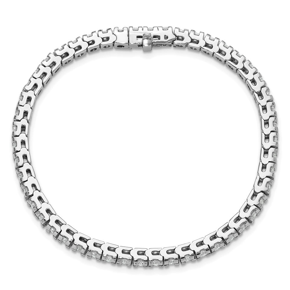 14K White Gold Lab Grown Diamond VS/SI FGH Tennis Bracelet