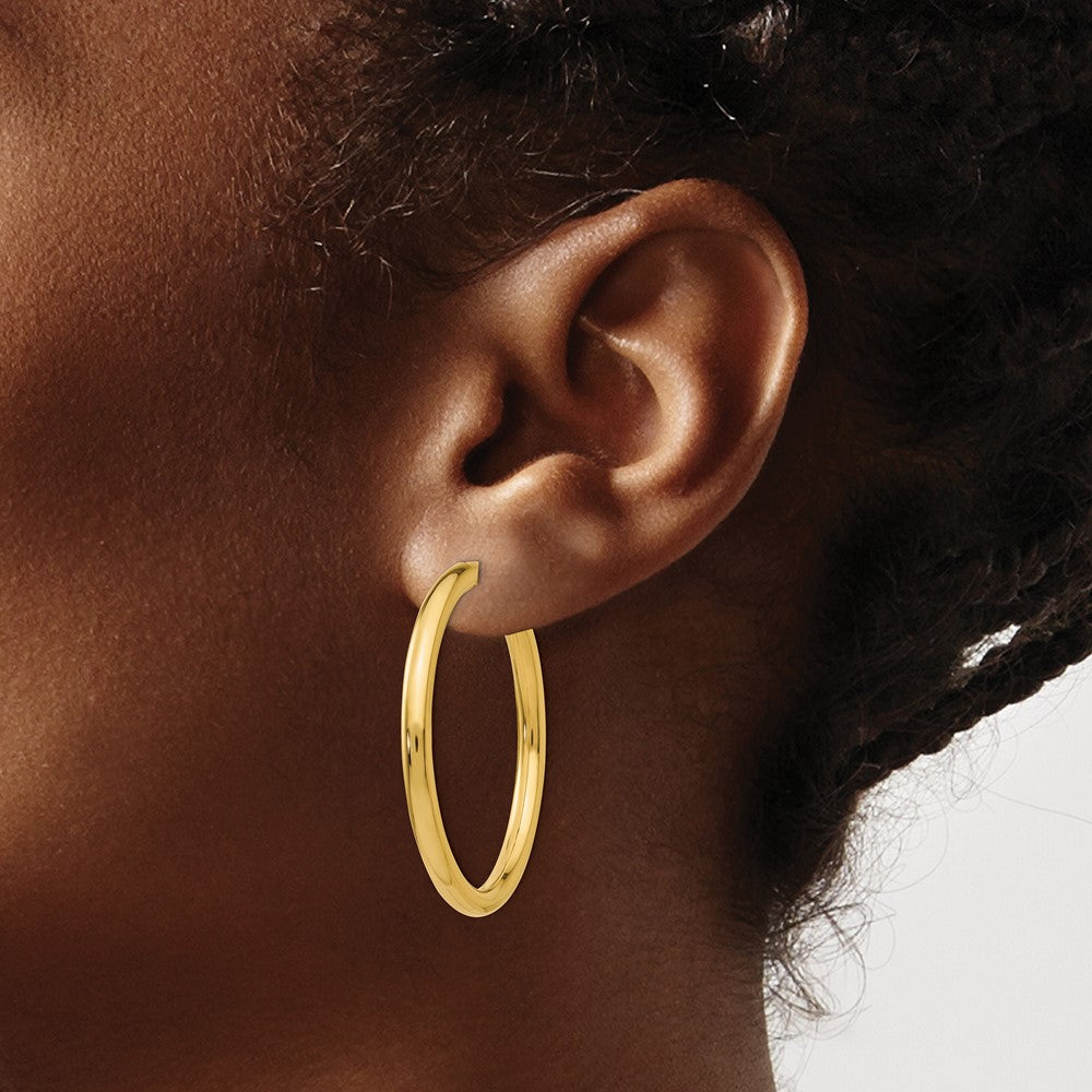 14k Non-Pierced Hoop Earrings