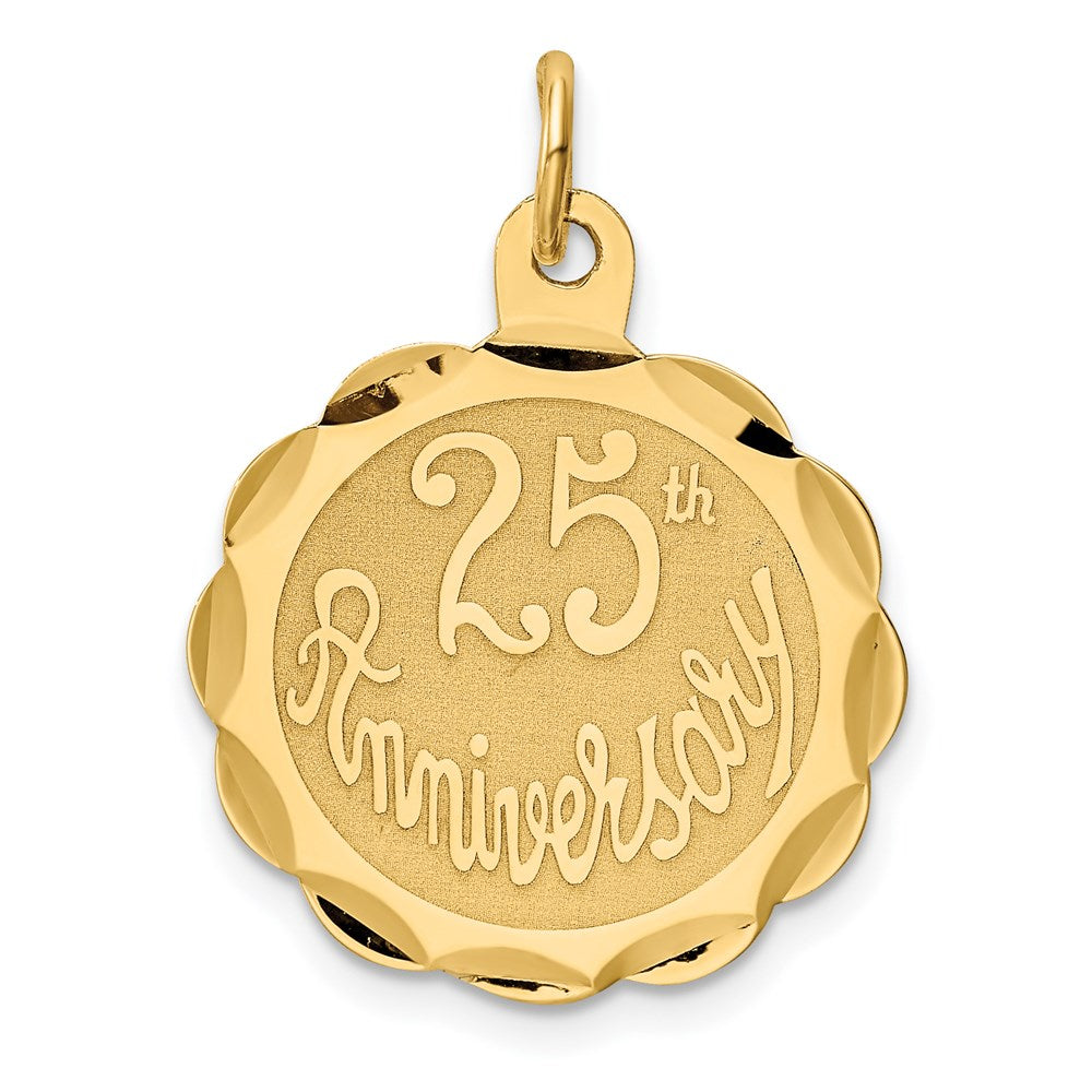 14k 25th ANNIVERSARY Disc Charm
