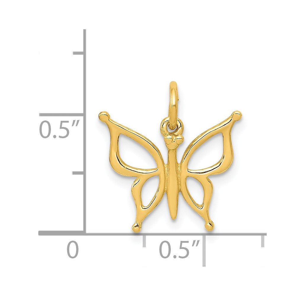 14k Butterfly Charm