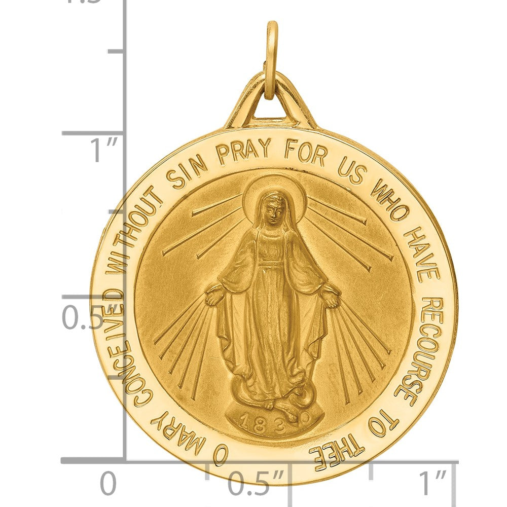 14k Miraculous Medal Pendant