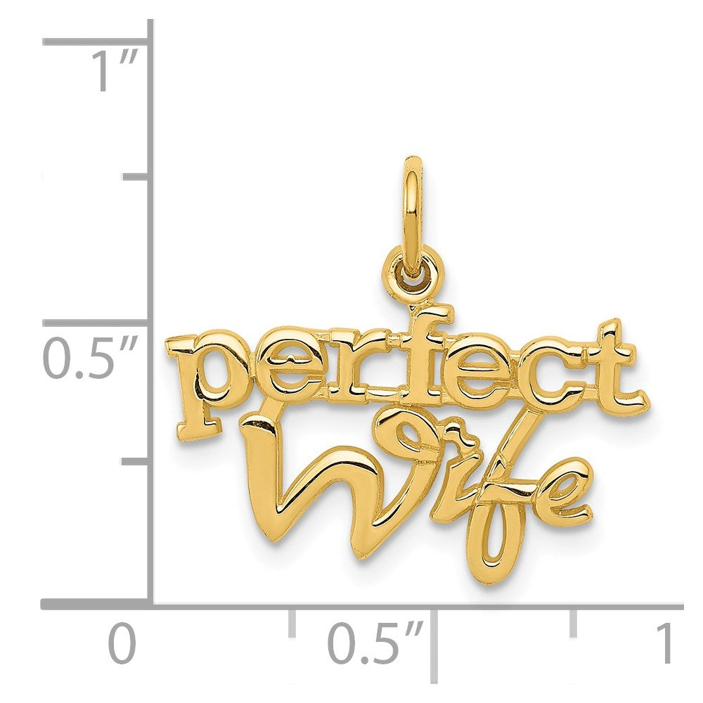 14k PERFECT WIFE Charm