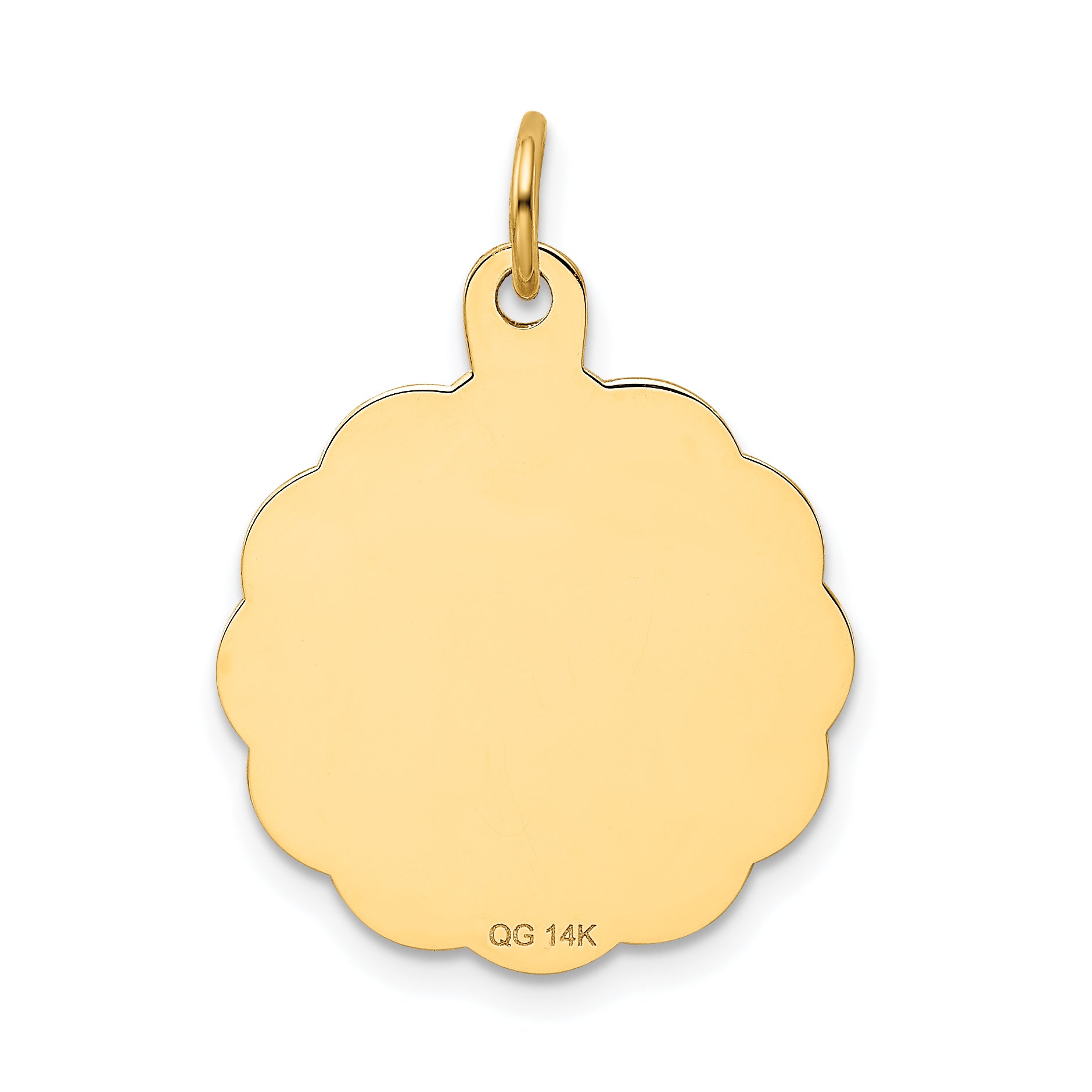 14k Swimming Disc Charm