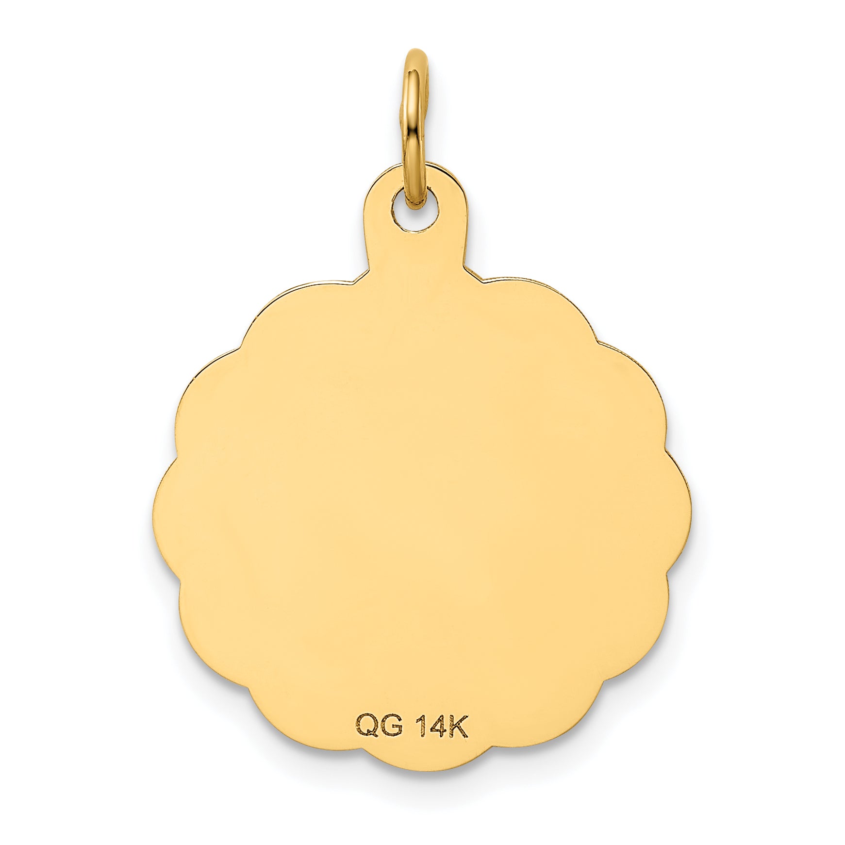 14k Baseball Disc Charm