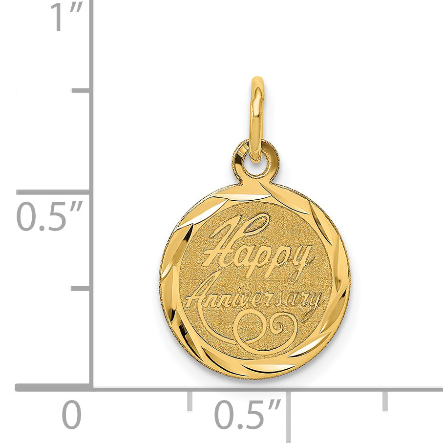 14K Happy Anniversary Charm Xac568