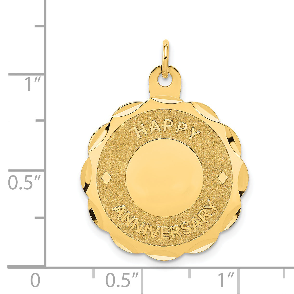 14K HAPPY ANNIVERSARY Charm
