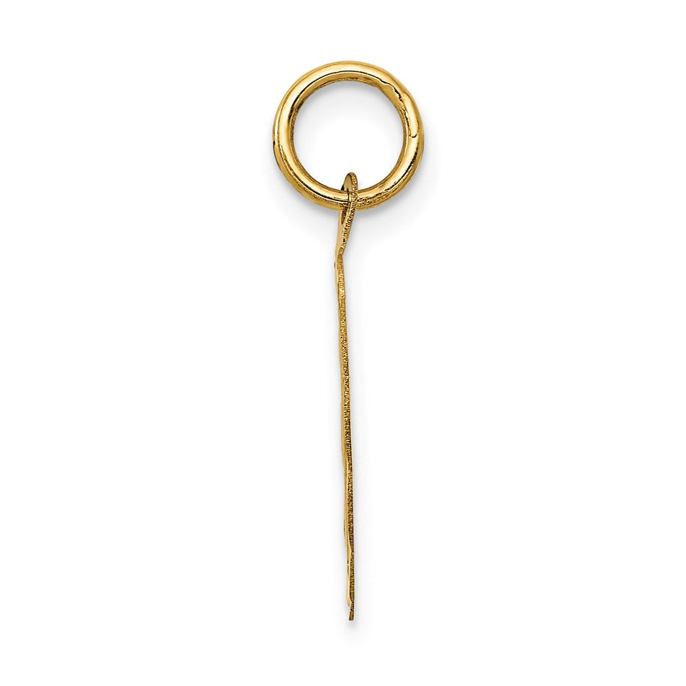 14k Polished IT'S A BOY Scalloped Disc Charm