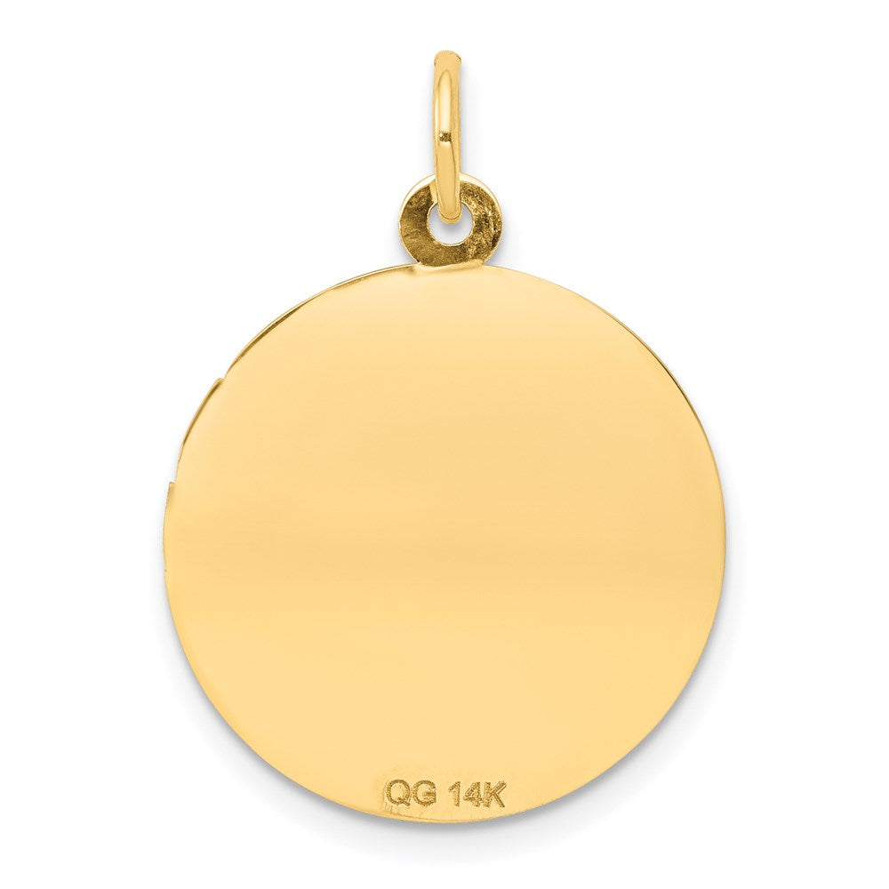 14k Holy Communion Disc Pendant
