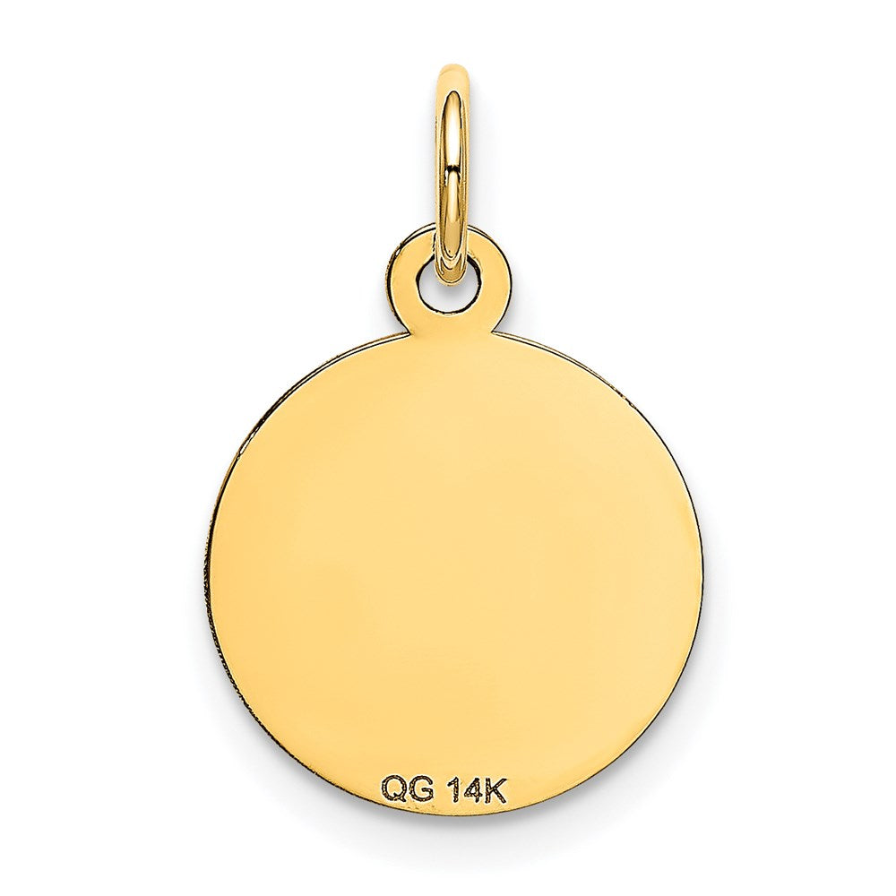 14k HAPPY BIRTHDAY Disc Charm