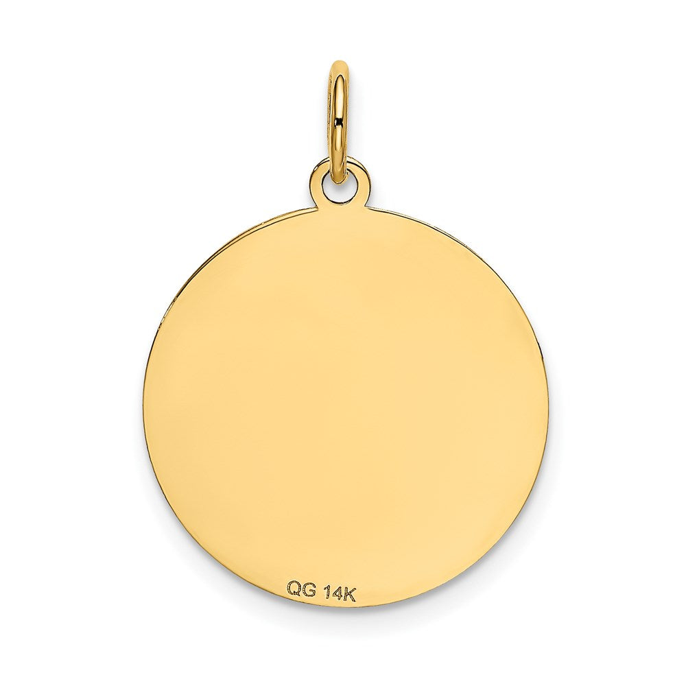 14k Chihuahua Disc Charm