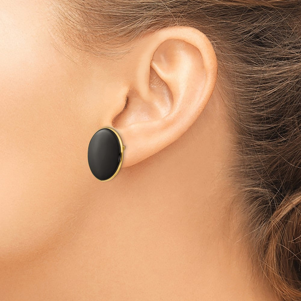 14k Black Onyx Earrings