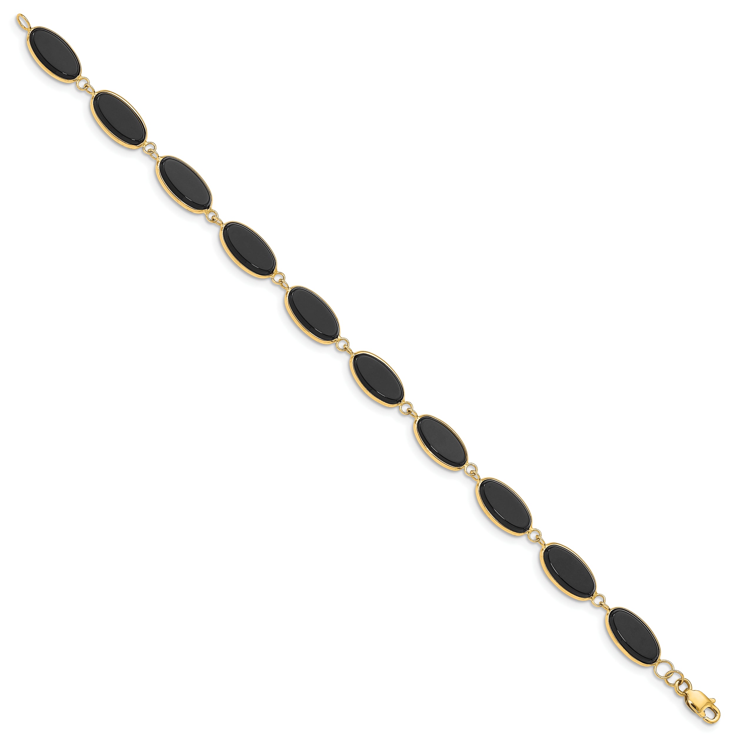 14K Onyx 8.25In Bracelet