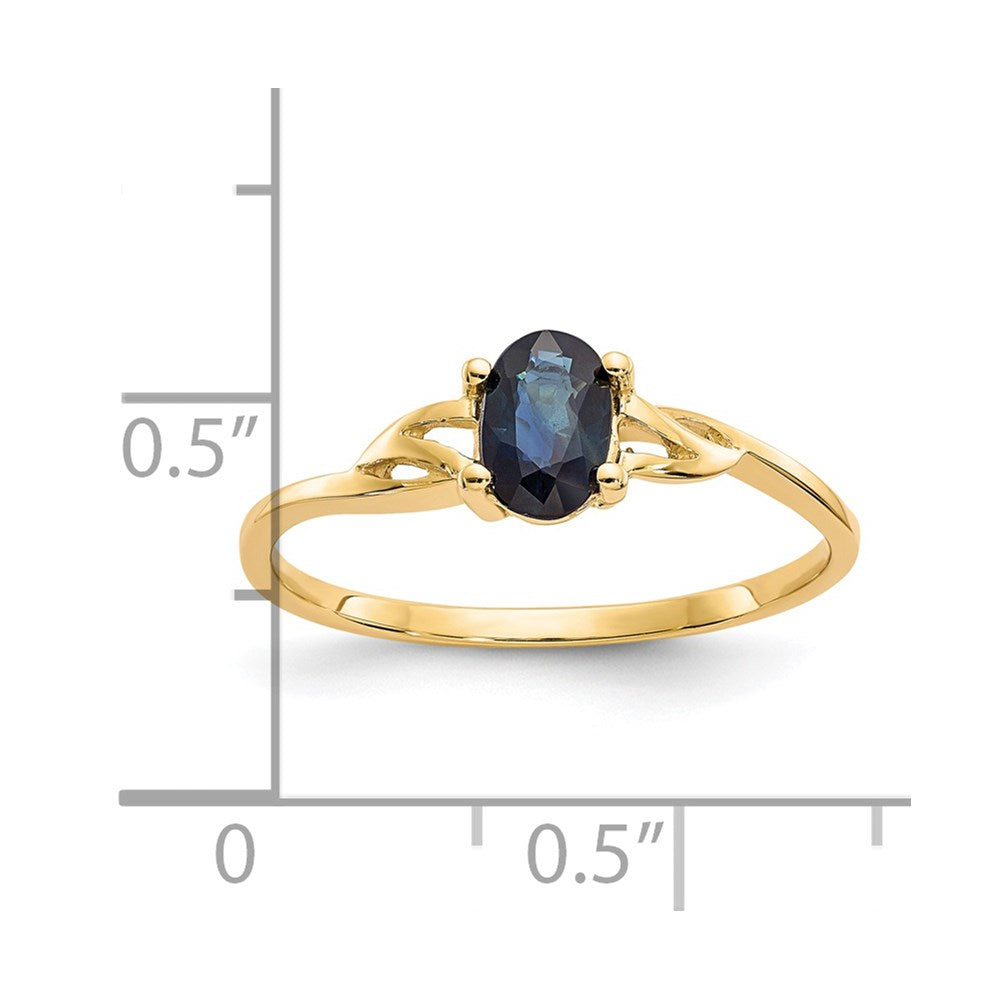 14k Sapphire Birthstone Ring
