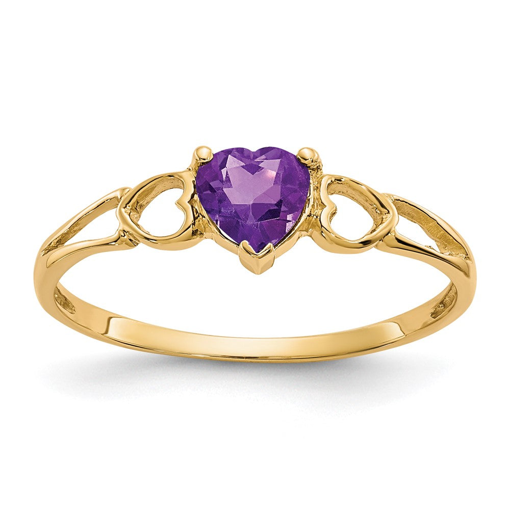 14k Amethyst Birthstone Ring