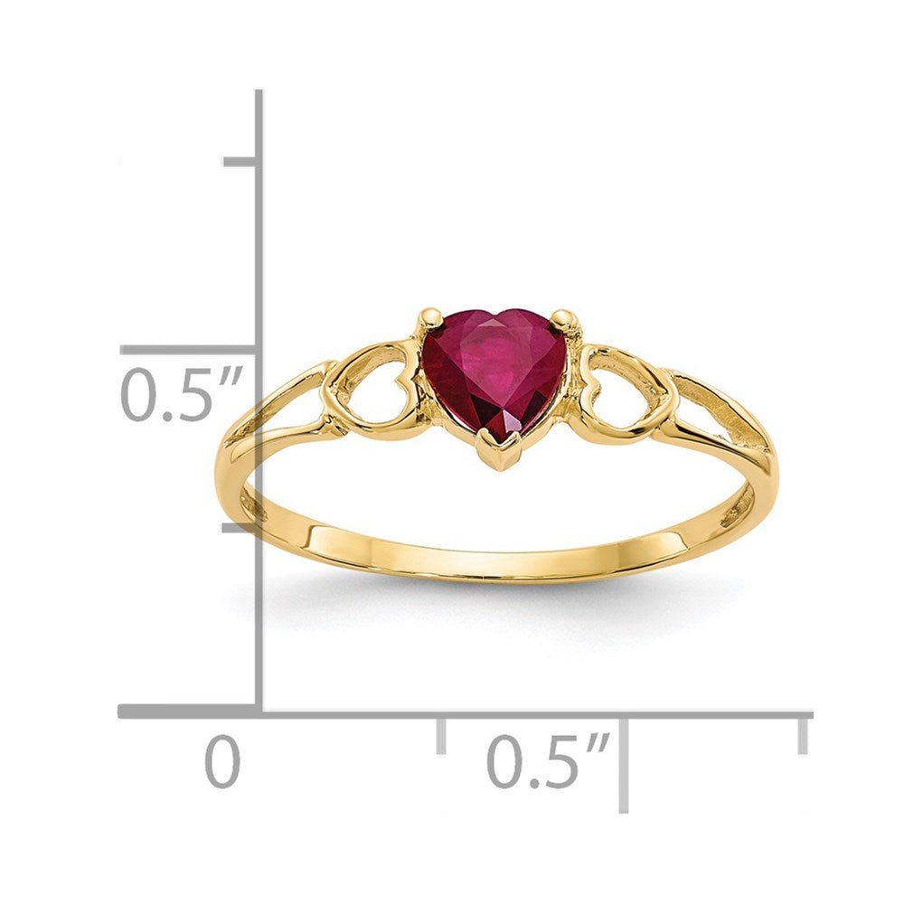 14k Ruby Birthstone Ring
