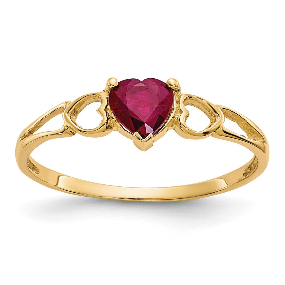 14k Ruby Birthstone Ring