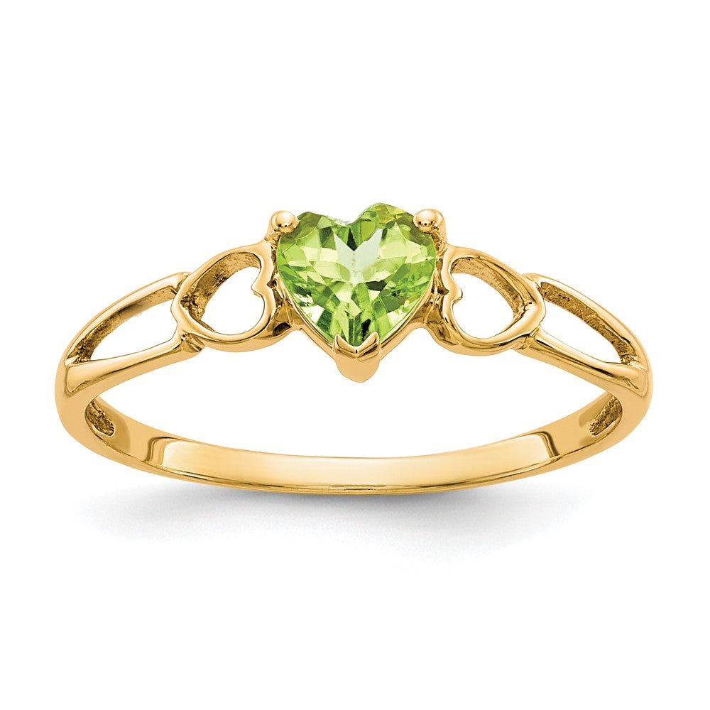 14k Peridot Birthstone Ring