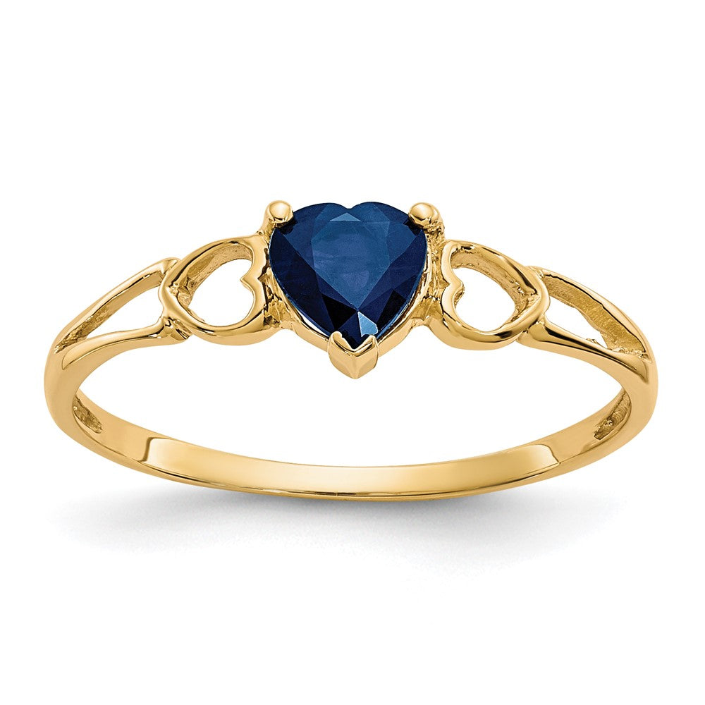 14k Sapphire Birthstone Ring