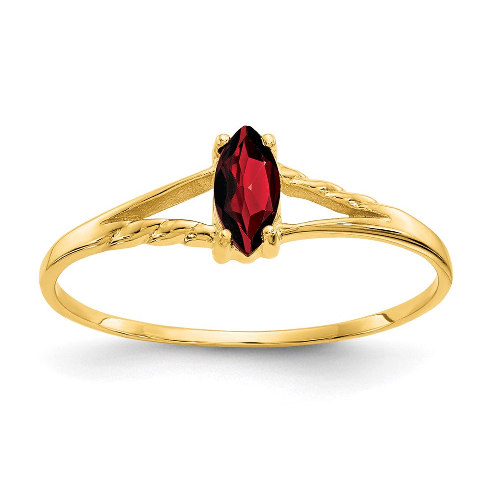 14k Garnet Birthstone Ring
