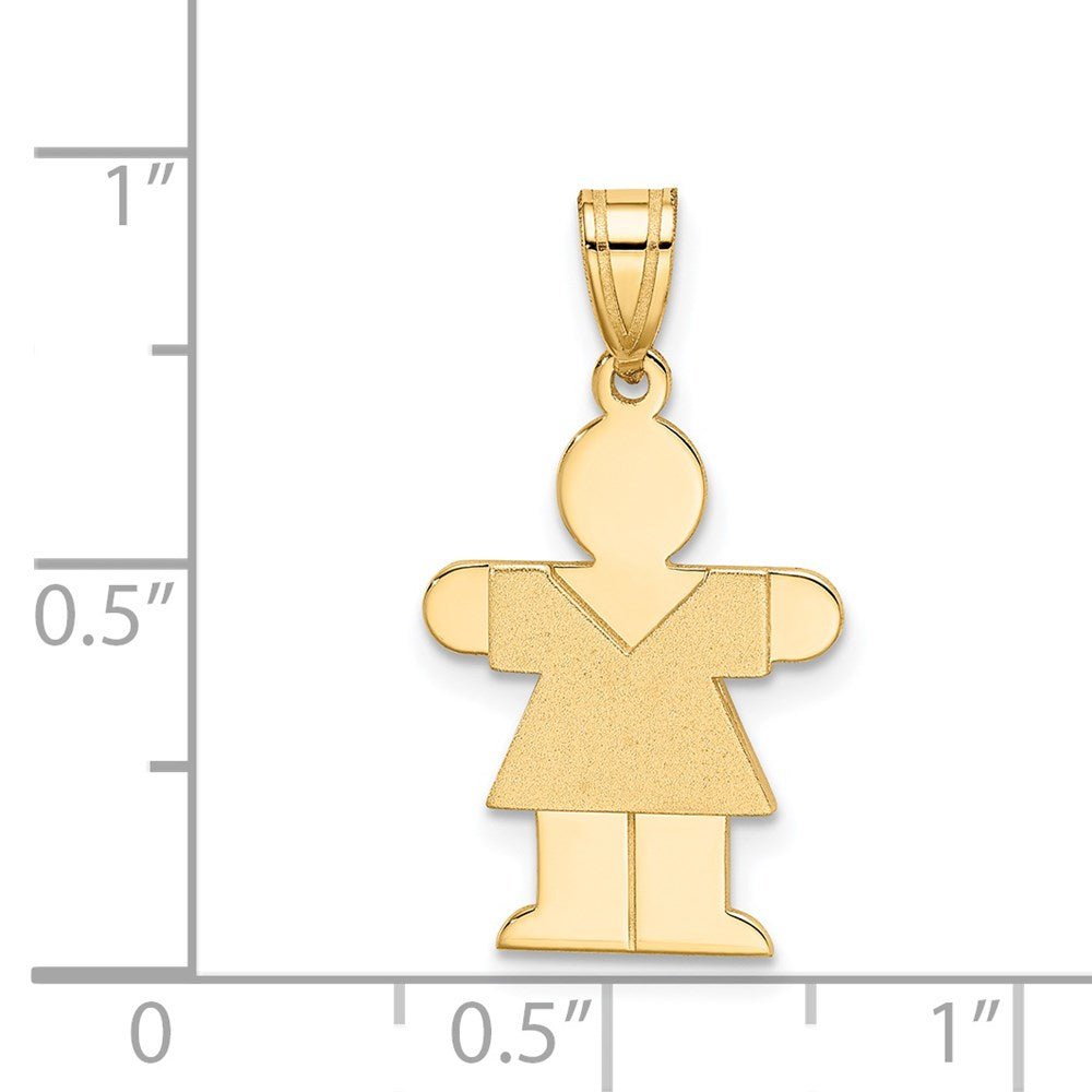 14k Girl Charm