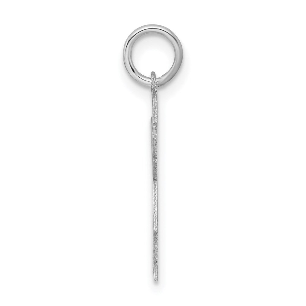 Sterling Silver Rhodium-plated Kid Charm