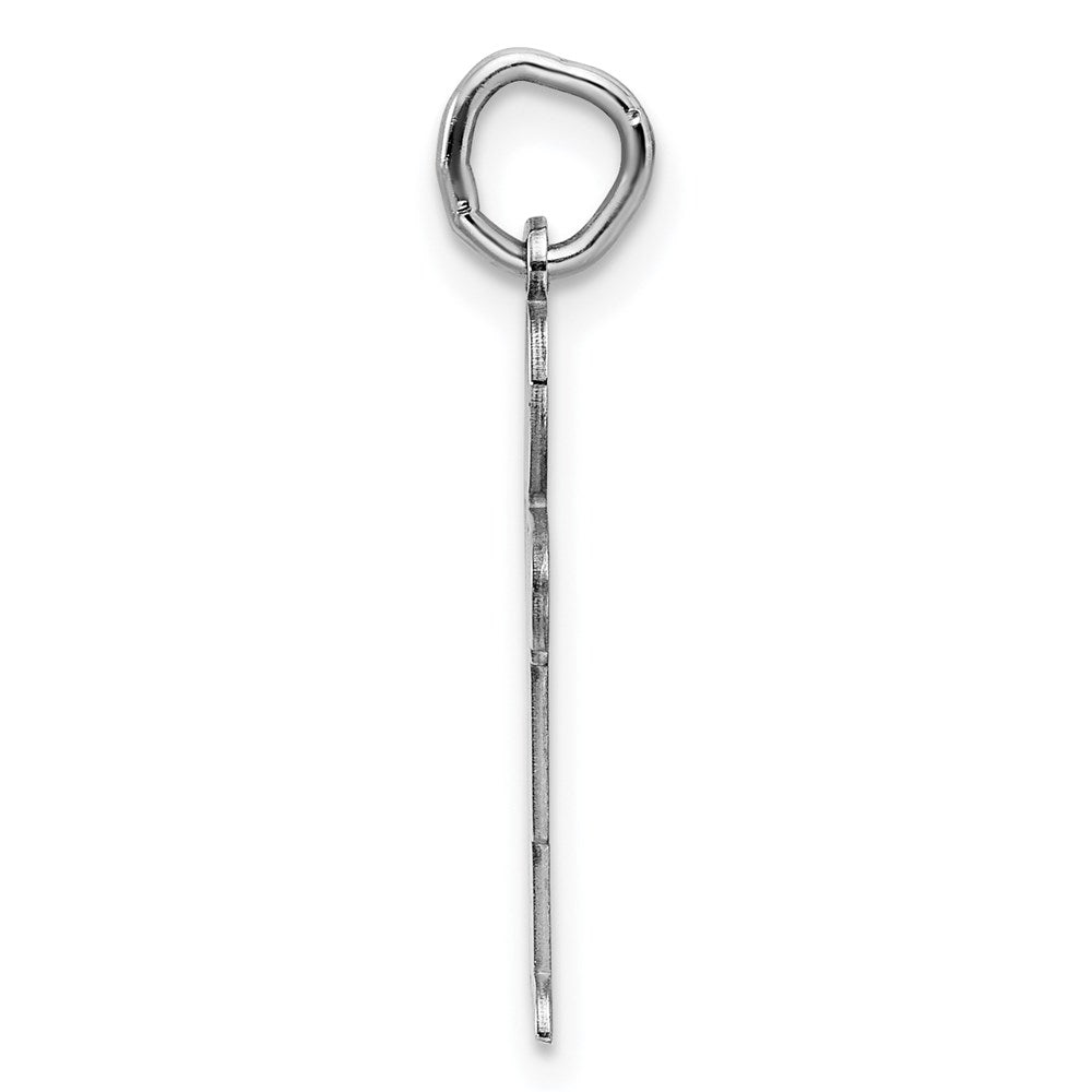Sterling Silver Rhodium-plated Kid Charm