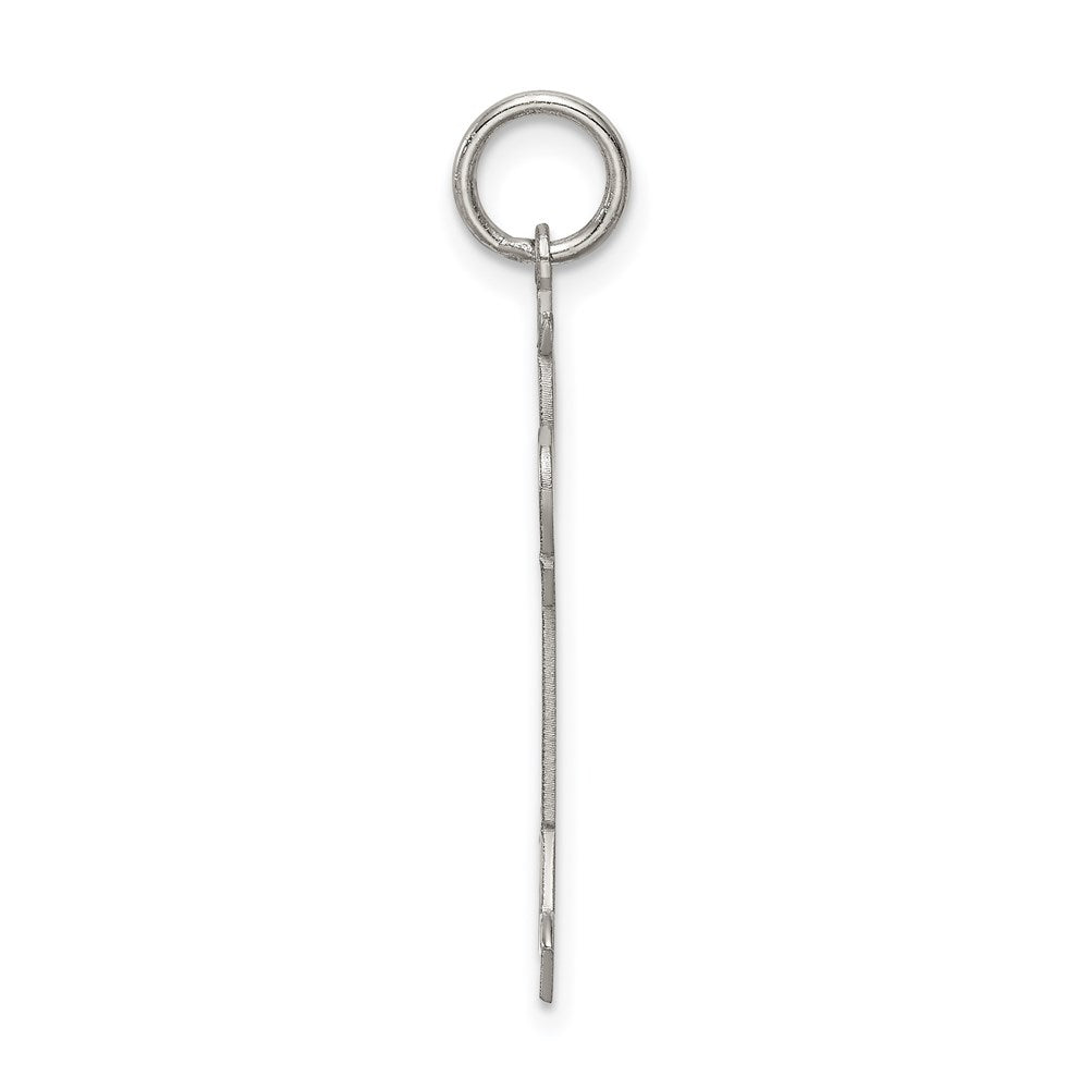 Sterling Silver Rhodium-plated Kid Charm