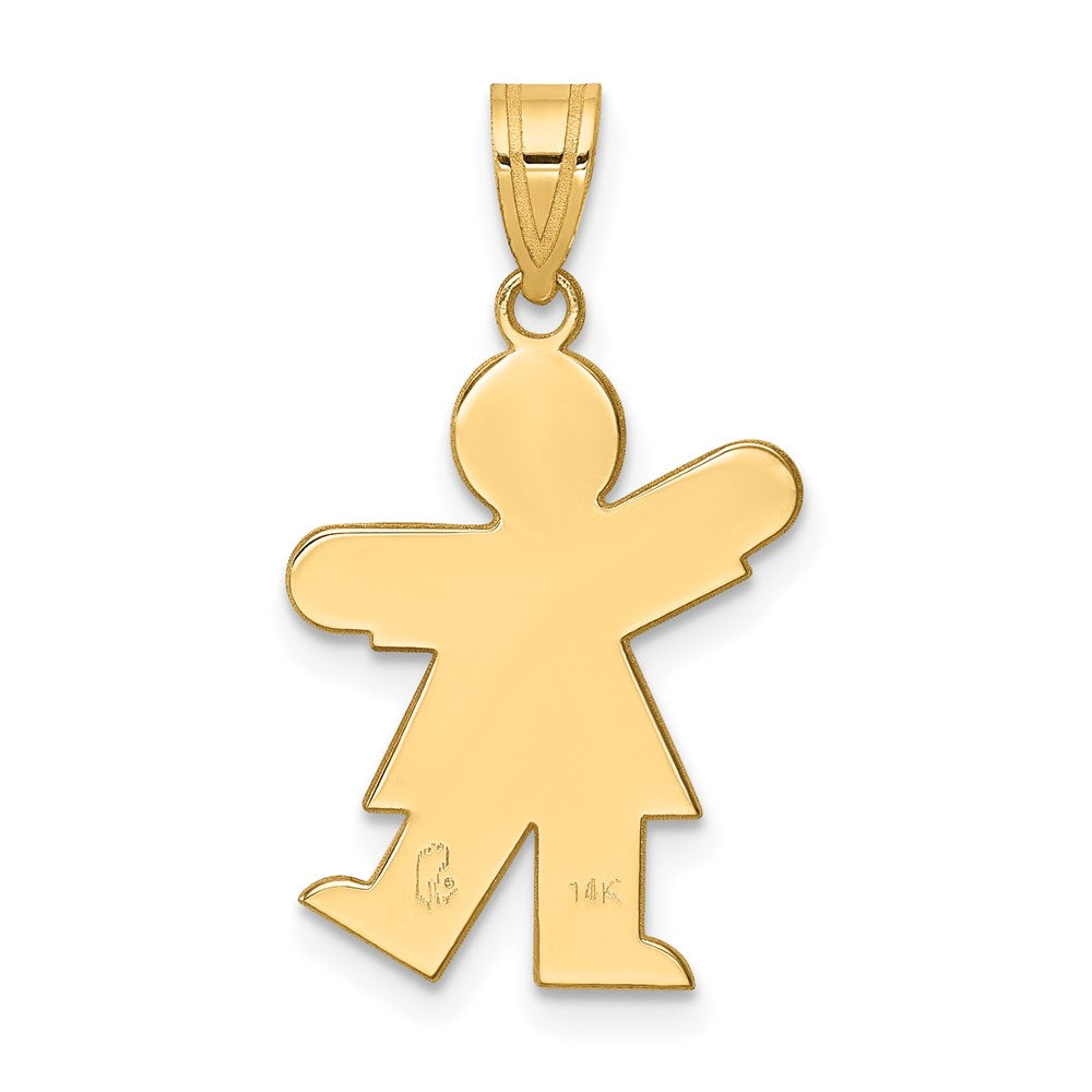 14k Girl Charm