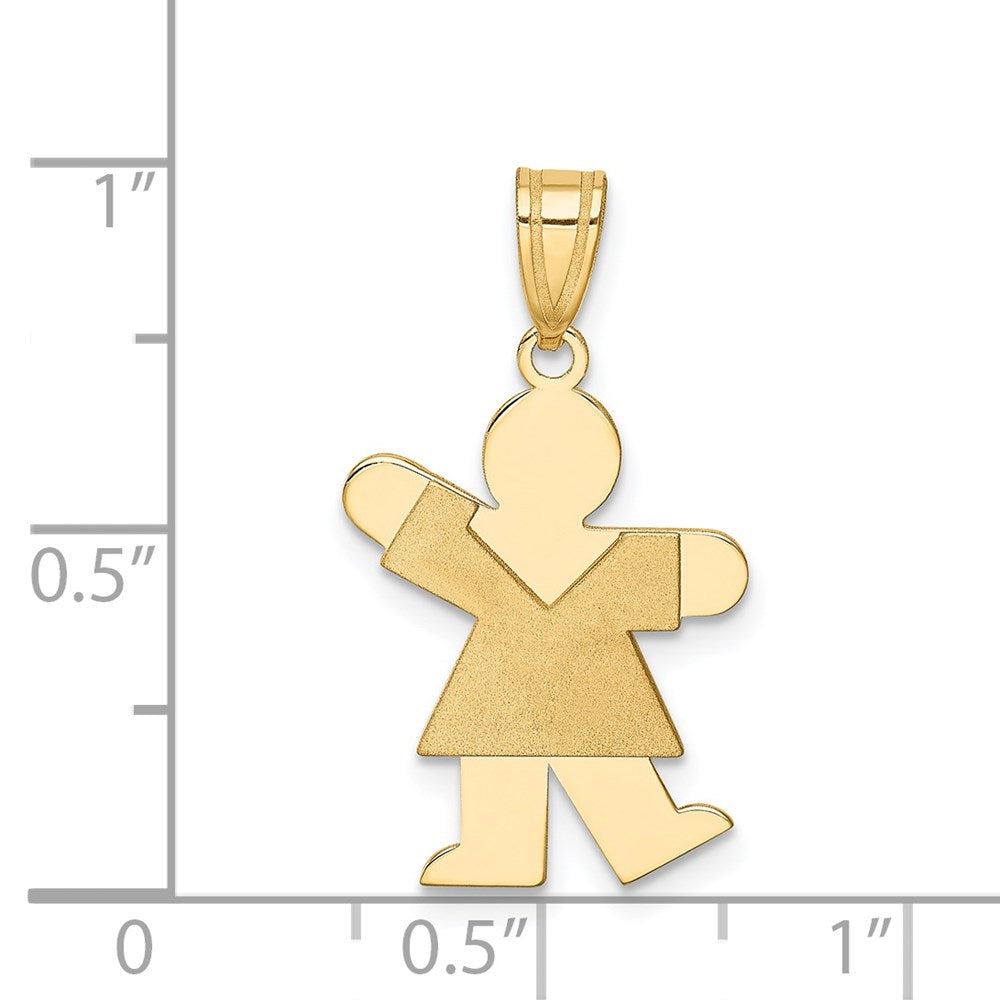 14k Girl Charm