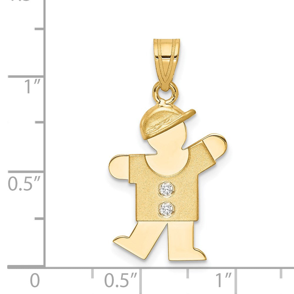 14k AA Diamond Pendant