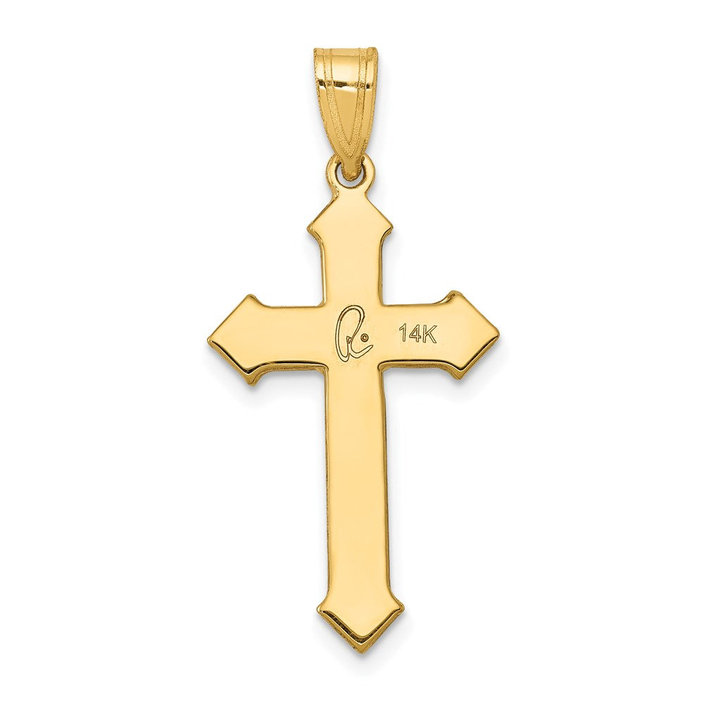 14k Passion Cross Pendant