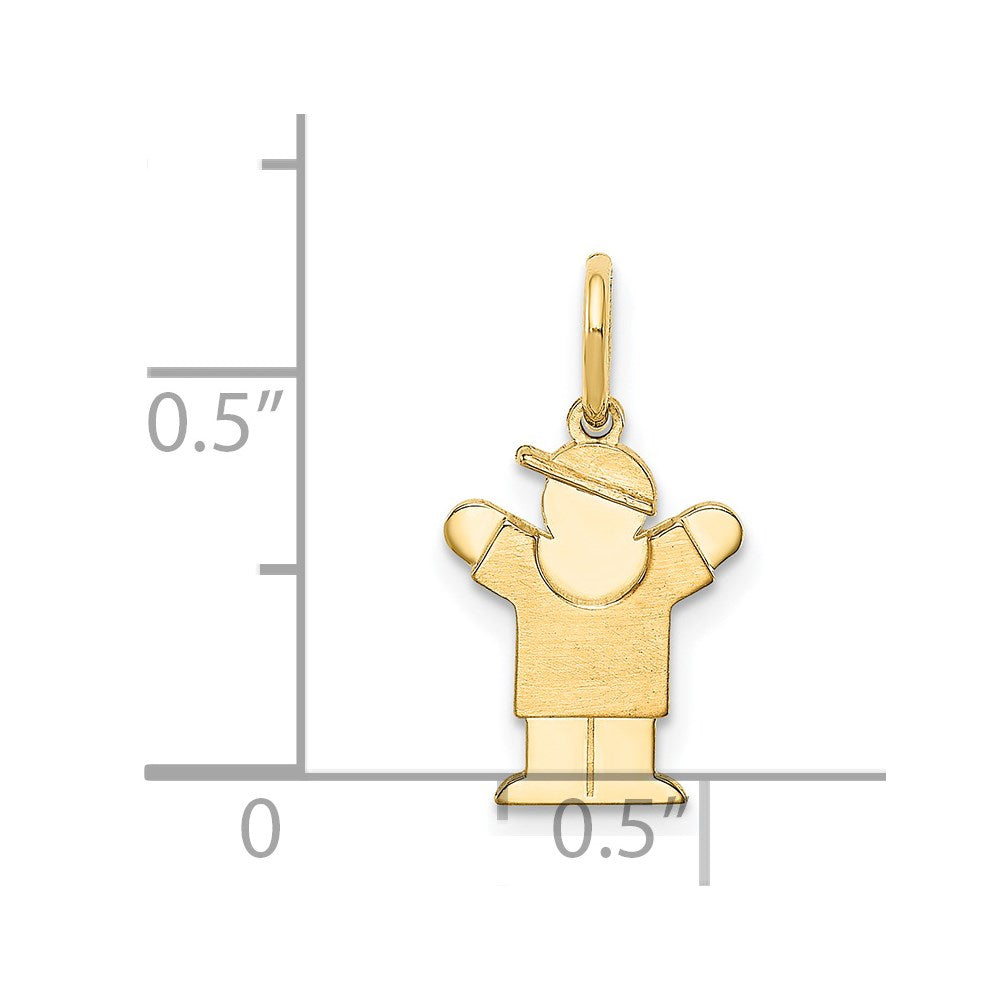 14k Mini Boy Love Charm