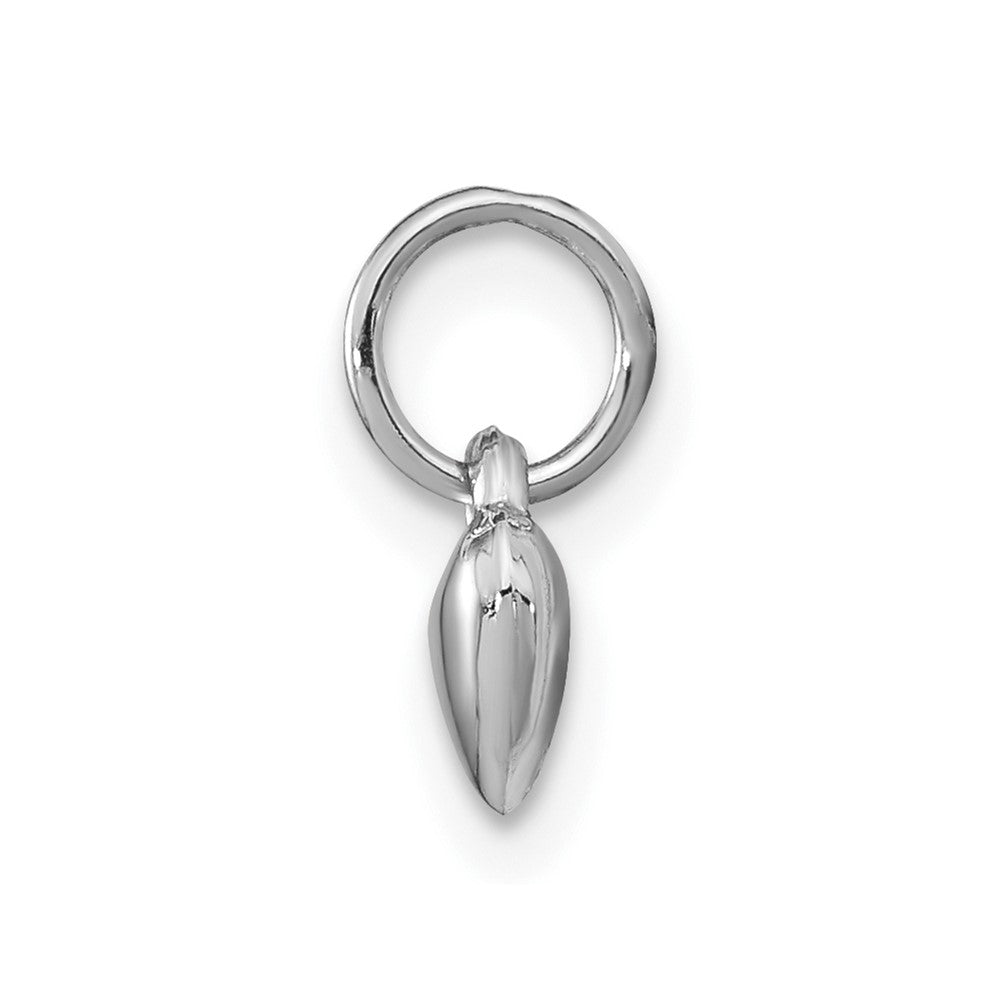 14k Two-toned 12mm Diamond LOVE w/Heart Charm Heart Locket