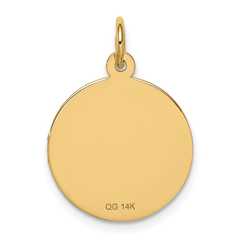 14k Medical Jewelry Unenameled Pendant