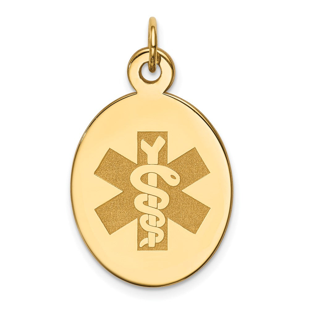14k Non-enameled Medical Jewelry Pendant